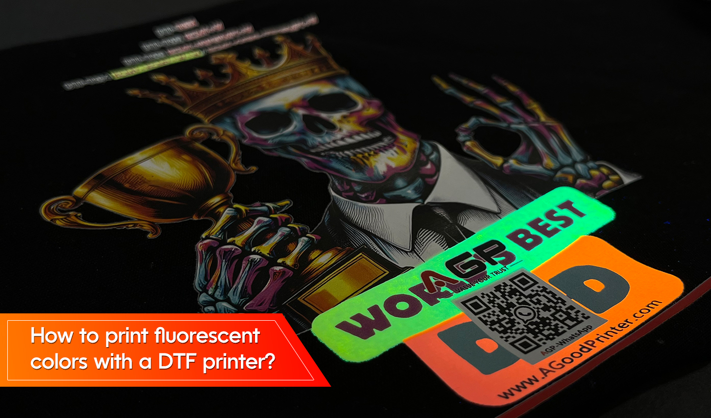 How to print fluorescent colors with a DTF printer